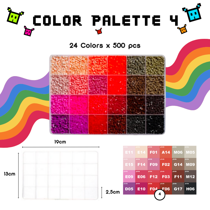 NanoBeads Starter Combo Box Set (all-in-one) - 60,000 Mini Fuse Beads 2.6mm