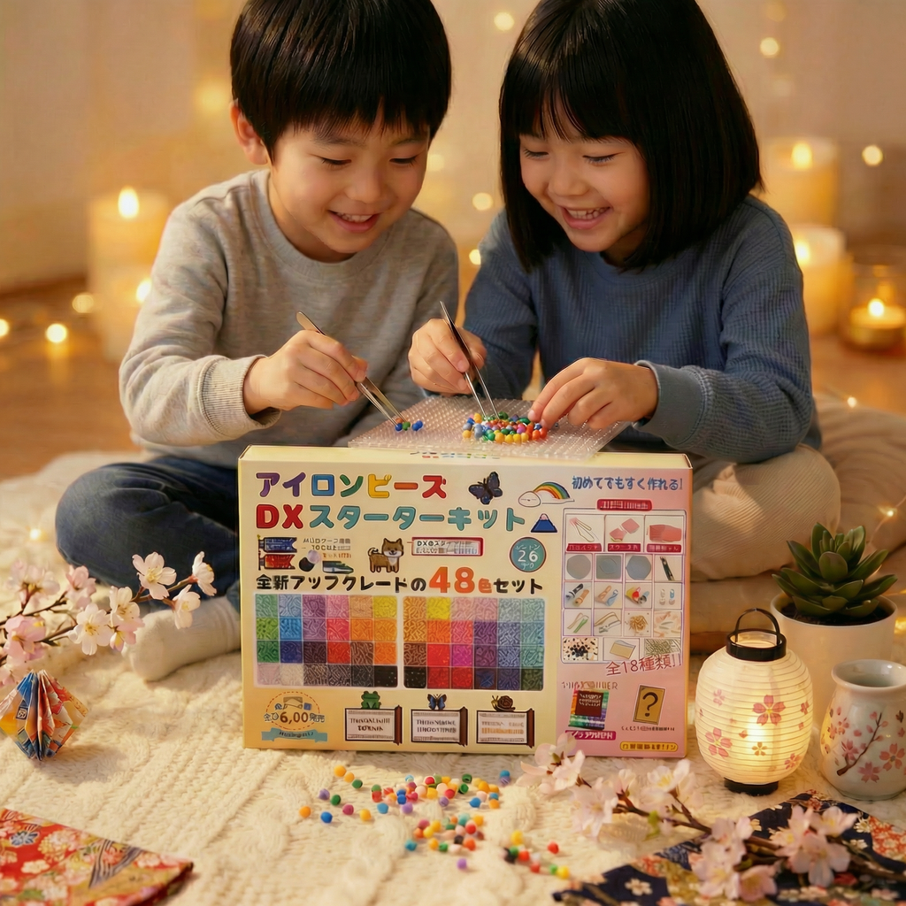 ミニアイロンビーズ DXスターターキット｜48色・約25000粒・18種ツール付き｜初心者でもすぐ作れる