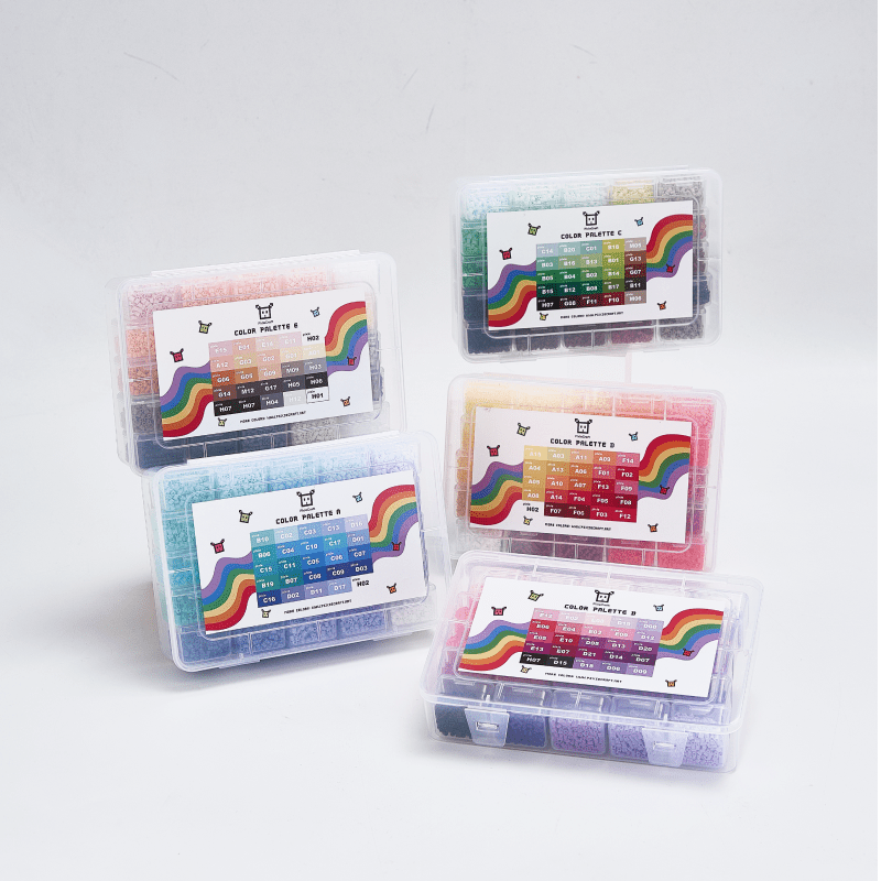 PixieBeads Premium Combo Set (120 Colors & All-in-one Tool Set) - 50,000 ct Premium 2.6mm Fuse Beads with tools