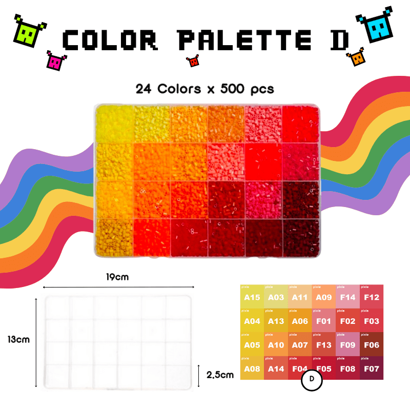 PixieBeads Starter Combo Box Set (all-in-one) - 60,000 Mini Fuse Beads 2.6mm