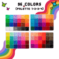 Yukkuri Beads 96色スターターコンボ 48,000粒｜2.6mm ナノアイロンビーズ
