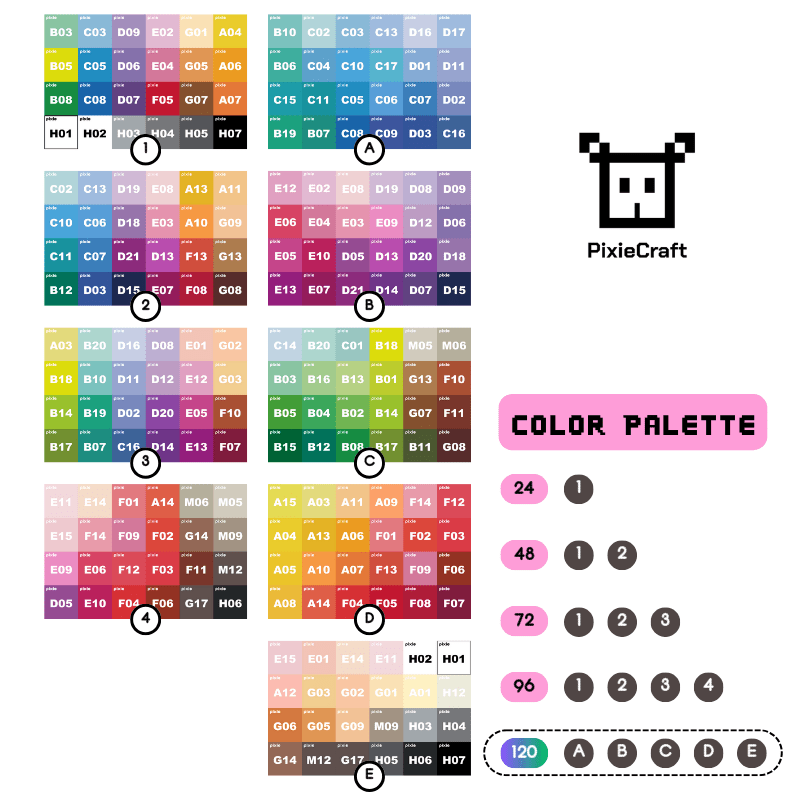 PixieBeads Combo Box - 60,000 Mini Fuse Beads 2.6mm