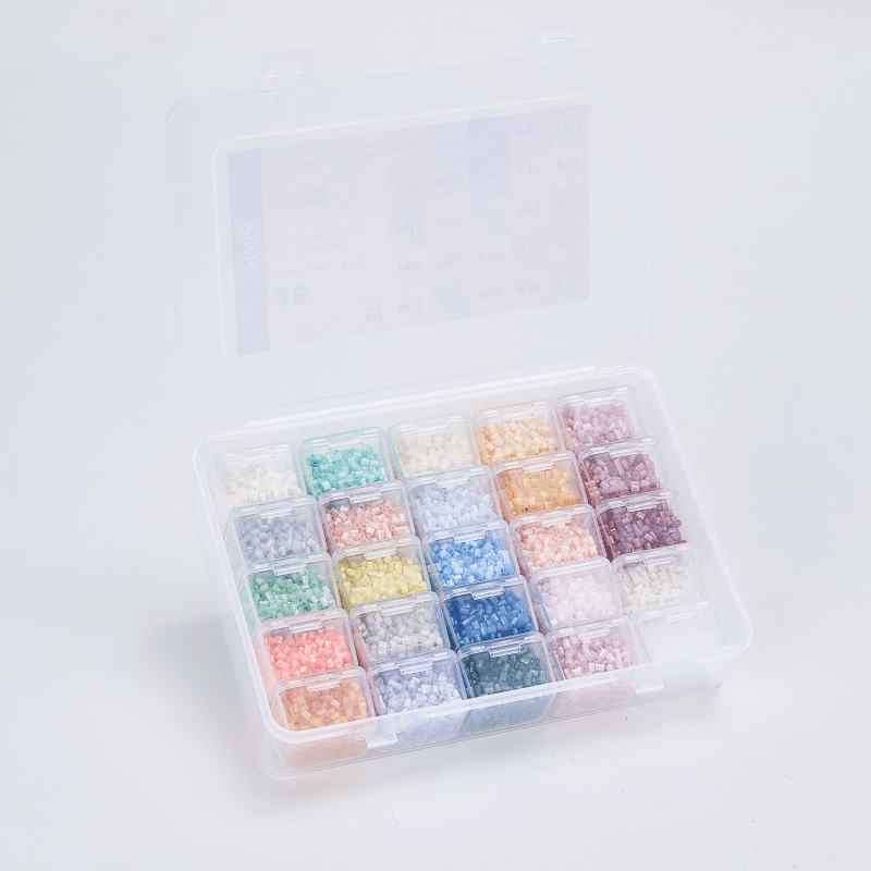NanoBeads Premium Combo (Pearlescent + Transparent - 50 Colors) - 20,000 ct Premium 2.6mm Fuse Beads