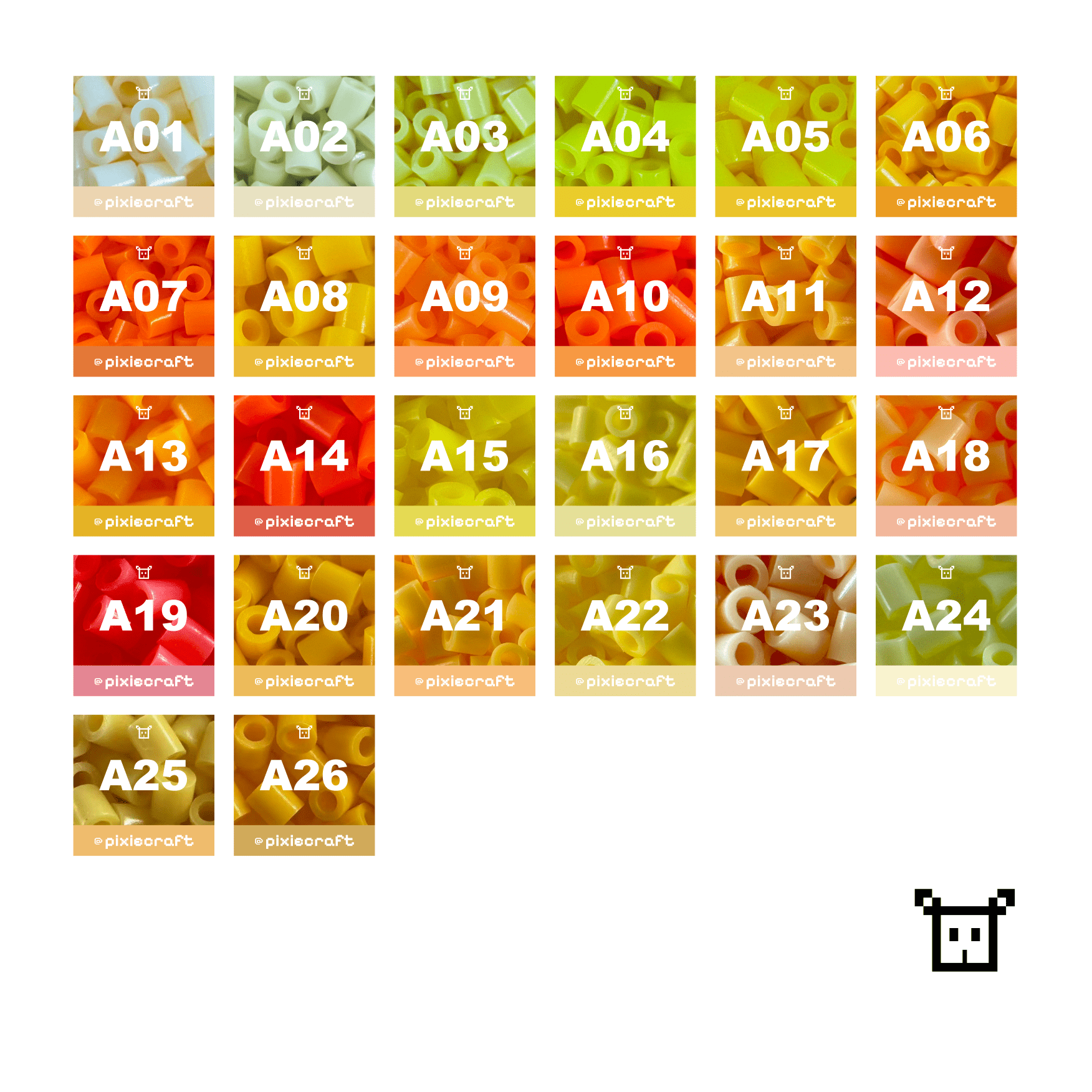 Pure Pixels Refill 1000ct - Palette A (Warm Autumn)